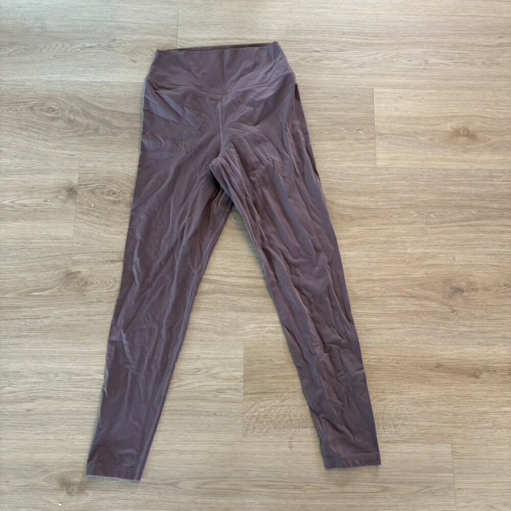 ** Balance Athletica Vitality Mauve Solid High Rise Ascend Leggings Large